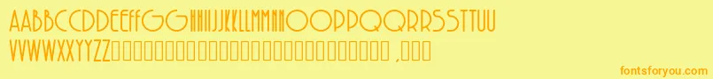 SolarBold Font – Orange Fonts on Yellow Background