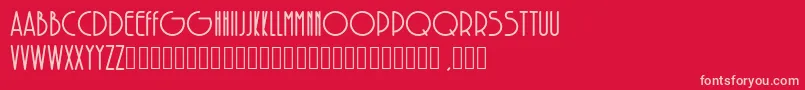 fuente SolarBold – Fuentes Rosadas Sobre Fondo Rojo