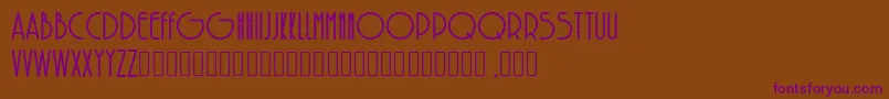 SolarBold Font – Purple Fonts on Brown Background