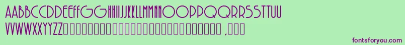 SolarBold Font – Purple Fonts on Green Background