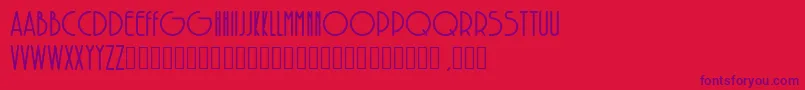 Police SolarBold – polices violettes sur fond rouge