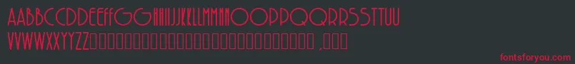 Czcionka SolarBold – czerwone czcionki na czarnym tle