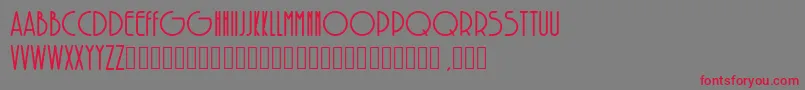 フォントSolarBold – 赤い文字の灰色の背景