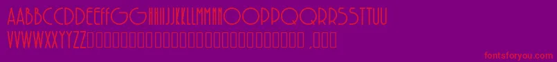 SolarBold Font – Red Fonts on Purple Background