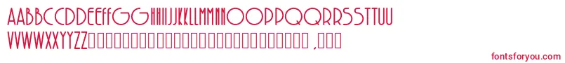 SolarBold Font – Red Fonts on White Background