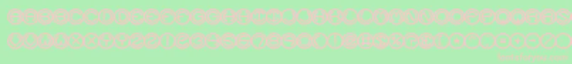 SpheroidsBrk Font – Pink Fonts on Green Background