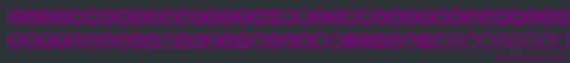 Police SpheroidsBrk – polices violettes sur fond noir