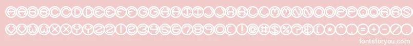 SpheroidsBrk Font – White Fonts on Pink Background