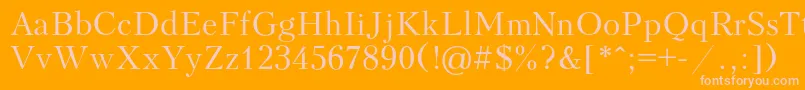 More about Kudriash Font Kudriash Font – Pink Fonts on Orange Background
