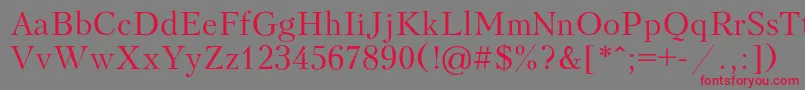 Kudriash Font – Red Fonts on Gray Background
