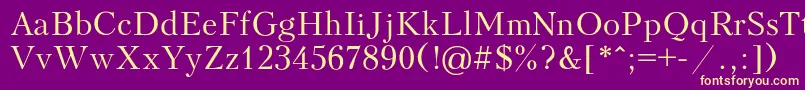 Kudriash Font – Yellow Fonts on Purple Background