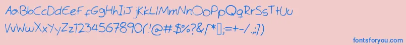 TimesMeneRoman Font – Blue Fonts on Pink Background