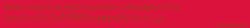 TimesMeneRoman Font – Brown Fonts on Red Background