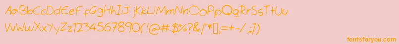 TimesMeneRoman Font – Orange Fonts on Pink Background