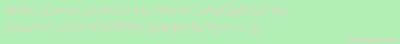 TimesMeneRoman Font – Pink Fonts on Green Background