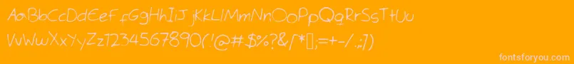 TimesMeneRoman Font – Pink Fonts on Orange Background