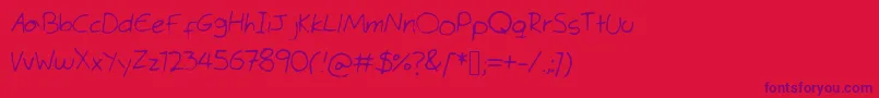 TimesMeneRoman Font – Purple Fonts on Red Background