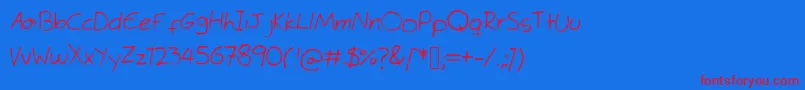 TimesMeneRoman Font – Red Fonts on Blue Background