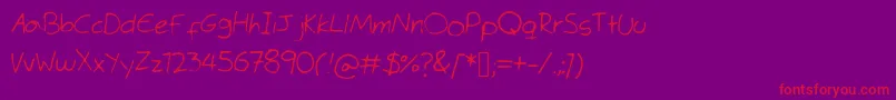 TimesMeneRoman Font – Red Fonts on Purple Background