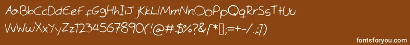 TimesMeneRoman Font – White Fonts on Brown Background