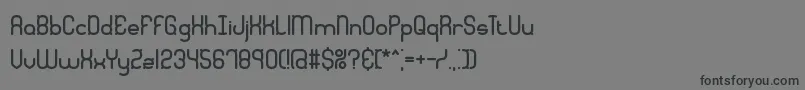 フォントQuadrtic – 黒い文字の灰色の背景