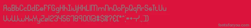 Quadrtic Font – Gray Fonts on Red Background