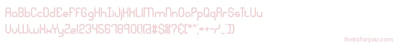Quadrtic-Schriftart – Rosa Schriften auf weißem Hintergrund