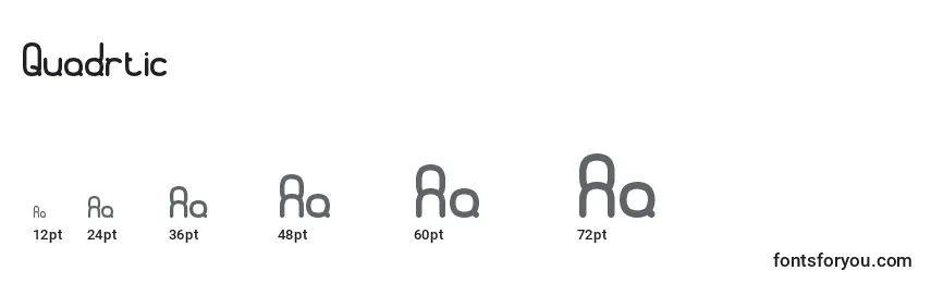 Quadrtic Font Sizes