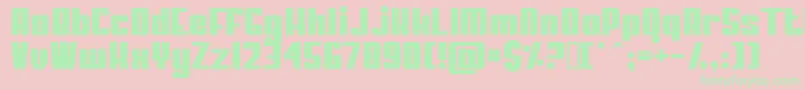 ParkNormal Font – Green Fonts on Pink Background