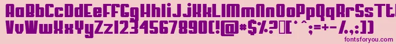 ParkNormal Font – Purple Fonts on Pink Background