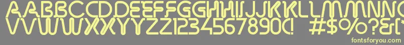 Overdrivelight Font – Yellow Fonts on Gray Background