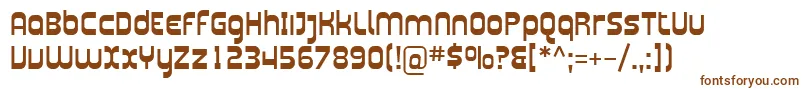 Sfplasmatica Font – Brown Fonts on White Background