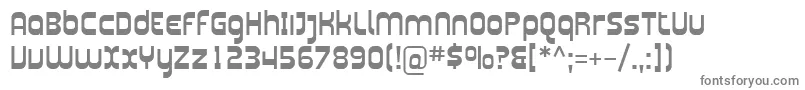 フォントSfplasmatica – 白い背景に灰色の文字