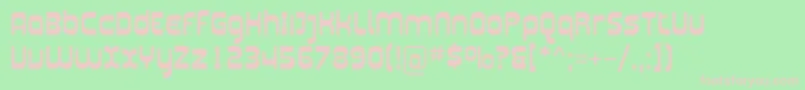 Sfplasmatica Font – Pink Fonts on Green Background