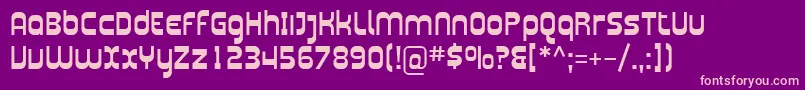 Sfplasmatica Font – Pink Fonts on Purple Background