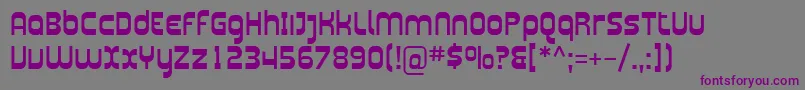 Шрифт Sfplasmatica – фиолетовые шрифты на сером фоне