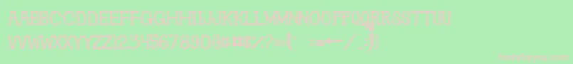 GhosttownBc Font – Pink Fonts on Green Background