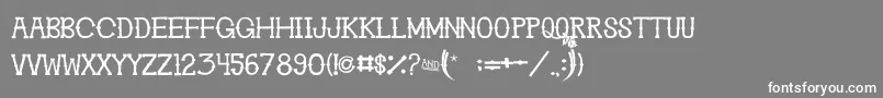 GhosttownBc Font – White Fonts on Gray Background