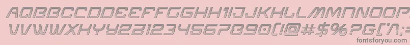 Miraclemercurychromeital Font – Gray Fonts on Pink Background