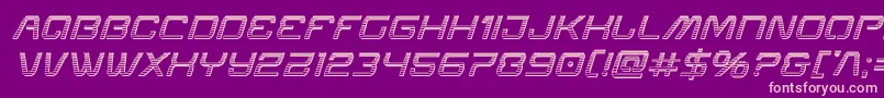 Miraclemercurychromeital Font – Pink Fonts on Purple Background