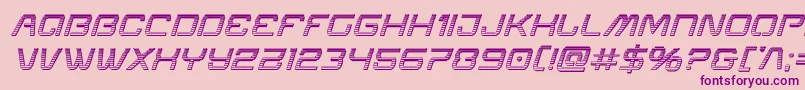Miraclemercurychromeital Font – Purple Fonts on Pink Background
