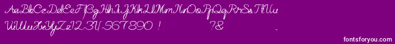 HallOfFame Font – White Fonts on Purple Background