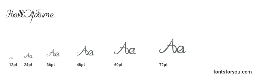HallOfFame Font Sizes