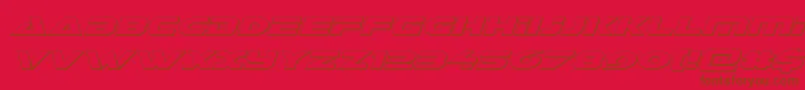 Galantoutital Font – Brown Fonts on Red Background