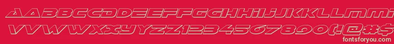 Galantoutital Font – Green Fonts on Red Background