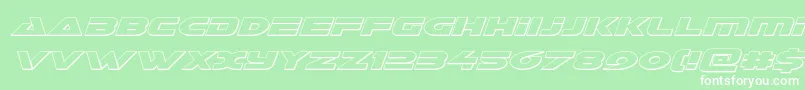 Galantoutital Font – White Fonts on Green Background