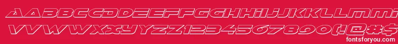 Galantoutital Font – White Fonts on Red Background