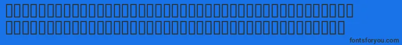 フォントHeavenetica9Blkoblsh – 黒い文字の青い背景