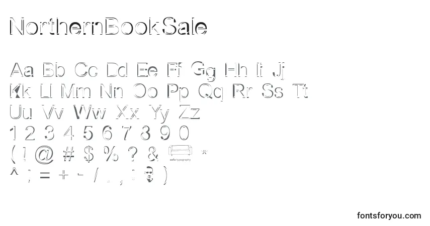 NorthernBookSale font – alphabet, numbers, special characters