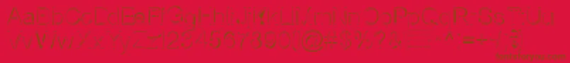 NorthernBookSale Font – Brown Fonts on Red Background